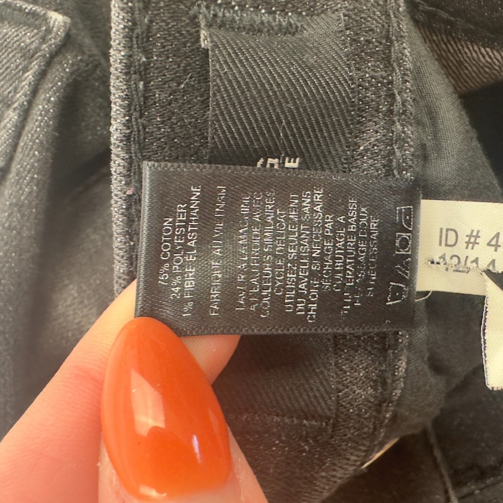 Express Jeans‎ Mia Mid Rise Legging Skinny Gray Distressed Stretch Size 0R - Picture 9 of 12
